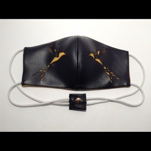Faux leather mask